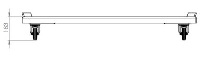 Alu transportvagn f�r SUB9029 f�r 3 moduler max belastning 300 kg