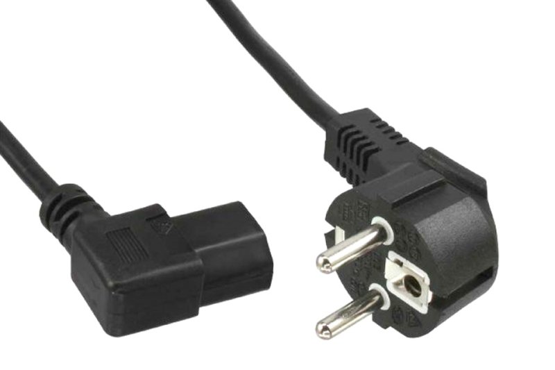 Net kabel 220V m/vinkel apparat stik hun & schuko