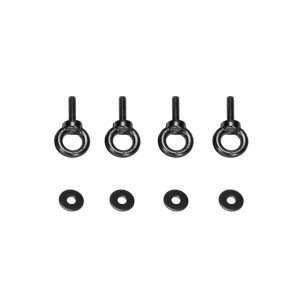 Eye bolt s�t 10 mm l�ngde 37 mm, pose med 4 styk, Sort