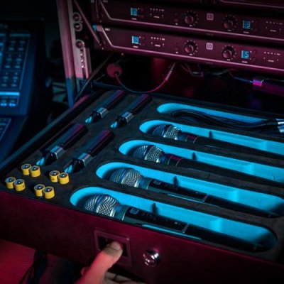 Adam hall mikrofon inlay 2 unit skuffe