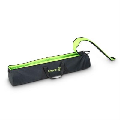Gravity h�gtalarstativ set med v�ska Alu, Svart lackerad