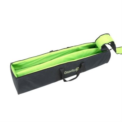 Gravity h�gtalarstativ set med v�ska Alu, Svart lackerad