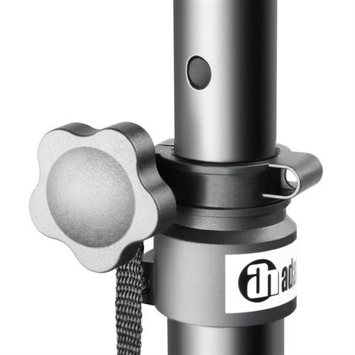 Hjttaler stativ st med taske, Sort Alu