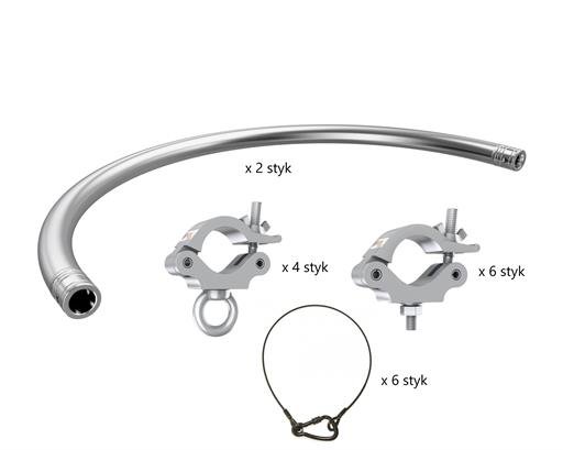 Global Truss Clusterring til 6 hjttalere =1,0 meter