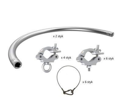 Global Truss Clusterring til 6 h�jttalere �=1,0 meter