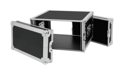 Flightcase rack 6 unit 47 cm djup