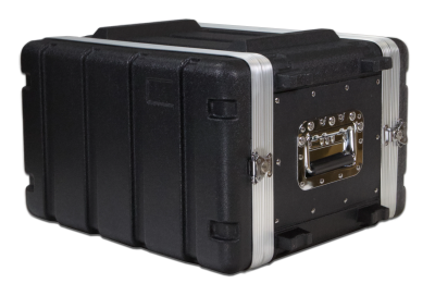 Flightcase rack ABS plast 6 enheter 30 cm djup