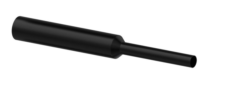 ProCab krympeflex 22mm (2:1) sort, 6 stk 50 cm lngder