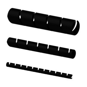 ProCab kabelsamler spiral Sort �=6mm 10 m