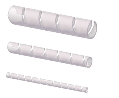 ProCab kabelsamler spiral Sort =6mm 10 m