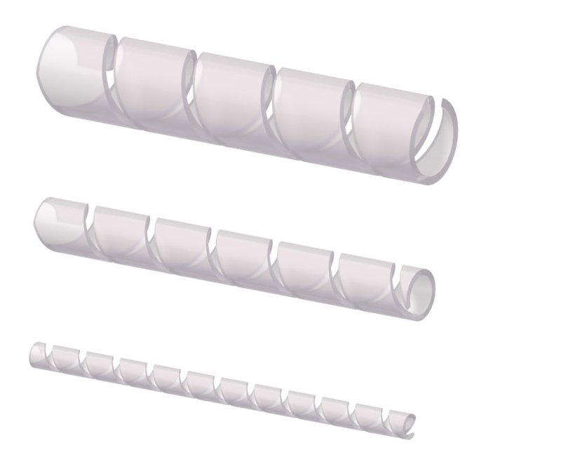 ProCab kabelsamler spiral transparent =12mm 10 m