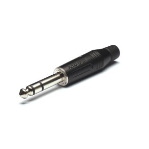 Amphenol stereo jack kabel stik, Sort