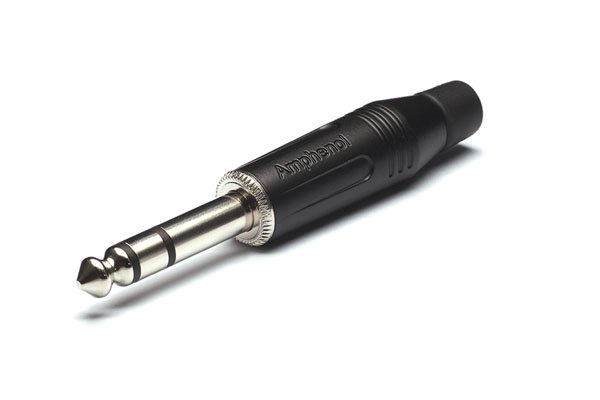 Amphenol stereo jack kabel kontakt, Sort