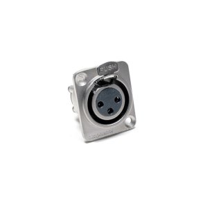 Amphenol 3P XLR hun chassis stik, Blank