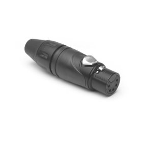 Amphenol 5P XLR kabelstik hun, Sort - BULK