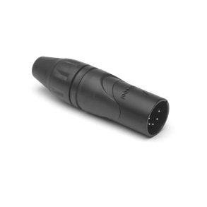 Amphenol 5P XLR kabelstik han, Sort - BULK