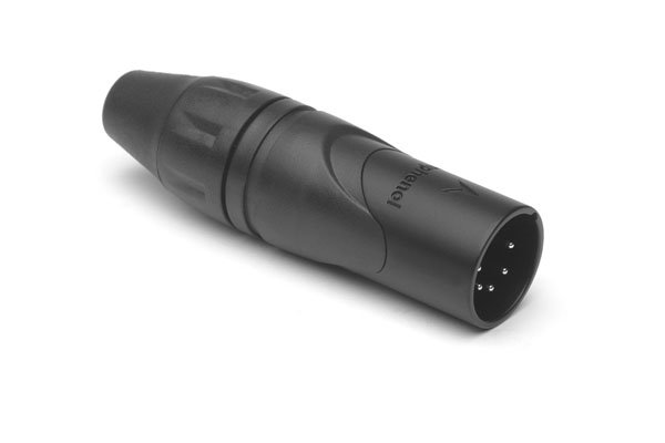 Amphenol 5P XLR kabelstik han, Sort
