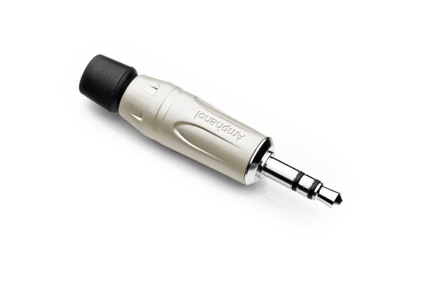 Amphenol 3P minijack kabelstik 3.5 mm, Blank