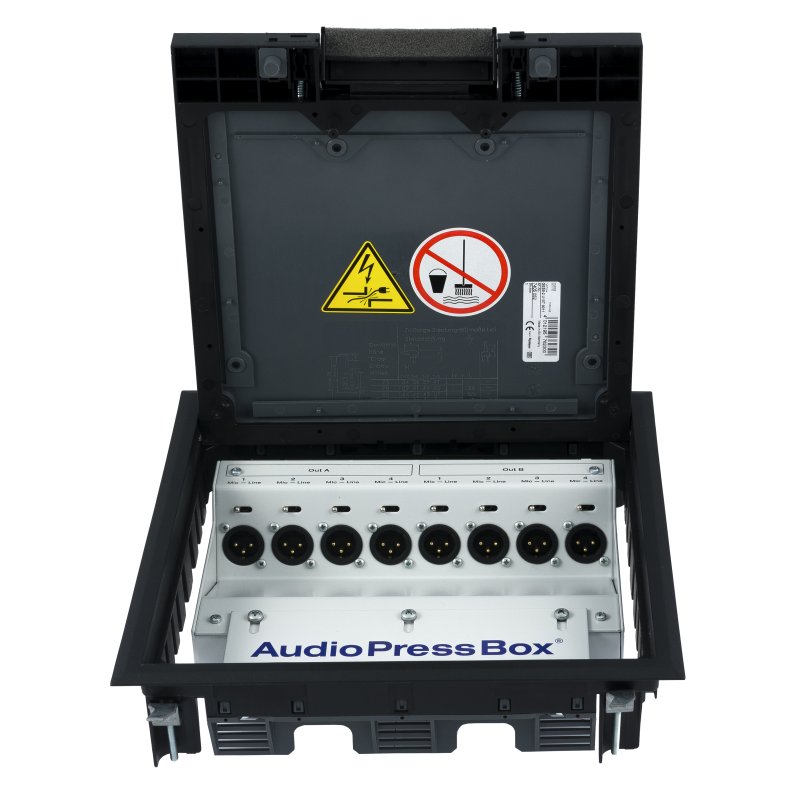 AudioPressBox gulvboks passiv audio stageboks 8 LINE/MIC Out