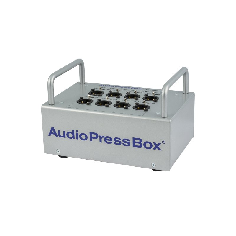 AudioPressBox transportabel audiosplitter 1 in og 8 LINE/MIC Out