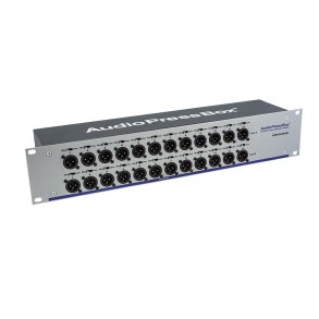 AudioPress Box audiosplitter til rackmontering 2 in og 24 out Mic/Line