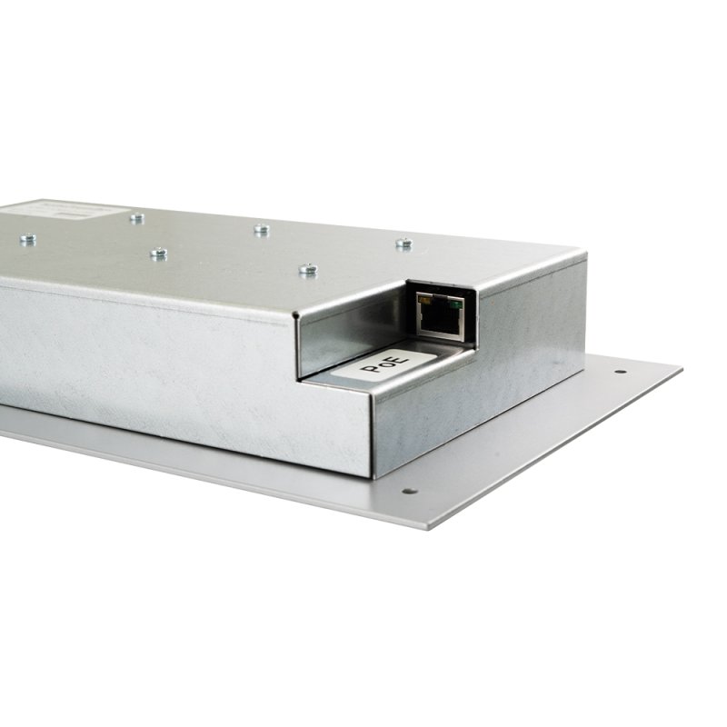 AudioPressBox audiosplitter til installation in-wall 1 Dante og 8 mic/line out + 4 x USB-c