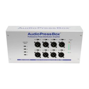 AudioPress Box on-wall Dante stageboks, 8 mic/line og 4 USB-c out