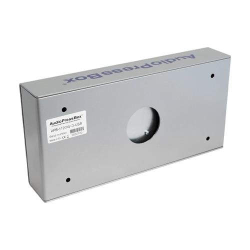 AudioPress Box on-wall Dante stageboks, 8 mic/line og 4 USB-c out