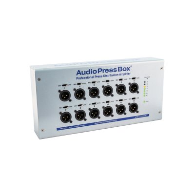 AudioPressBox audiosplitter vgboks med 1 Dante in og 12 mic/line out