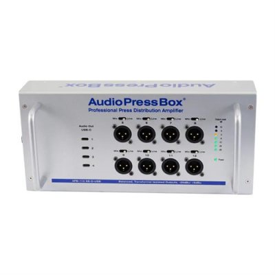 AudioPress Box Dante stageboks 8 line/mic og 4 USB-c out