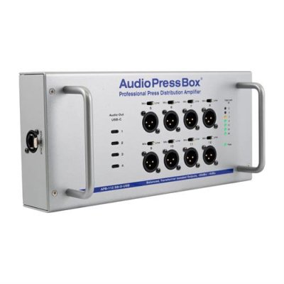 AudioPress Box Dante stageboks 8 line/mic og 4 USB-c out