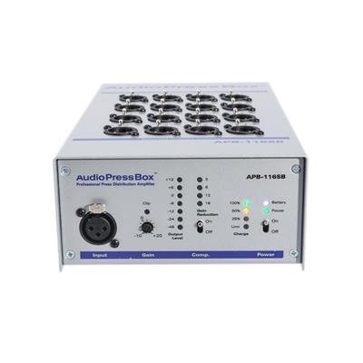 AudioPress stageboks 1 line in, 16 line/Mic out, 10 timers batteri