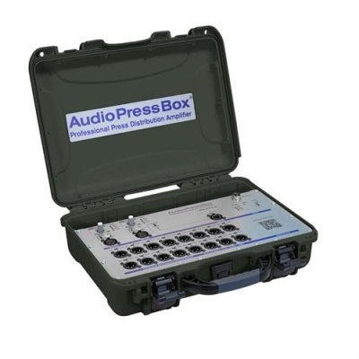 AudioPress Box 216 C-D Dante stageboks 1 Dante + 2 Mic in og 16 mic/line out, 20 timers batteri