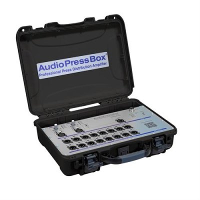 AudioPress Box 216 C-D Dante stageboks 1 Dante + 2 Mic in og 16 mic/line out, 20 timers batteri