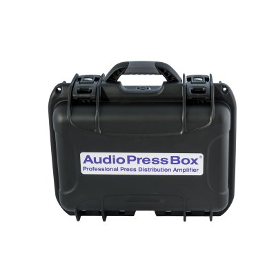 AudioPressBox aktiv splitter i kuffert 2 in og 24 mic/line out, 10 timers batteridrift