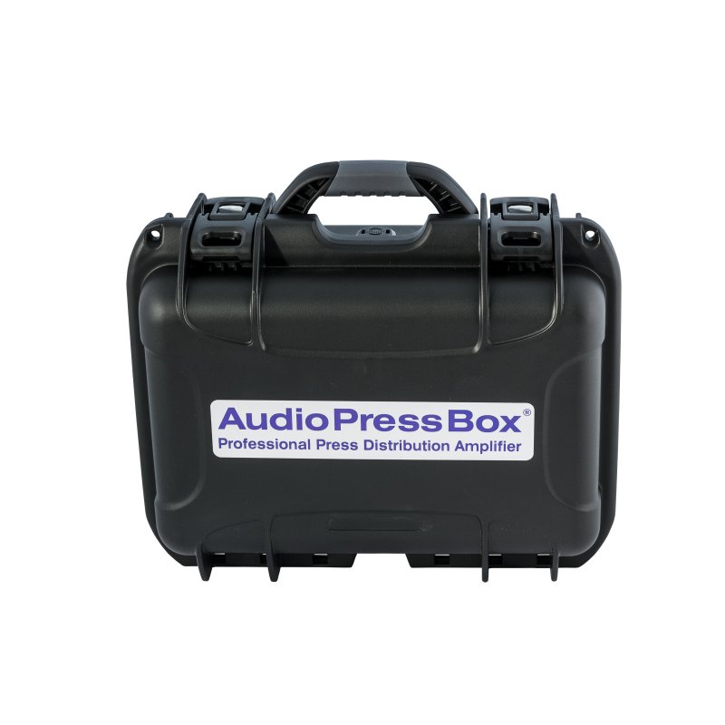 AudioPressBox aktiv splitter i kuffert 2 in og 24 mic/line out, 10 timers batteridrift