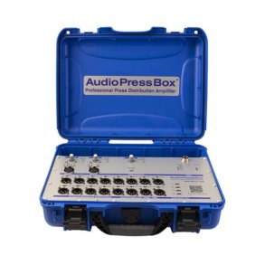 AudioPress Box stageboks 2 line/mic og 1 USB-c in - 16 XLR og 4 USB-c out, 20 timers batteridrift