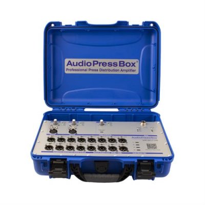 AudioPress Box stageboks 2 line/mic og 1 USB-c in - 16 XLR og 4 USB-c out, 20 timers batteridrift