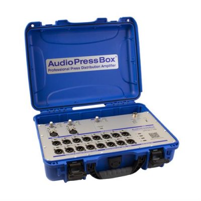 AudioPress Box stageboks 2 line/mic og 1 USB-c in - 16 XLR og 4 USB-c out, 20 timers batteridrift