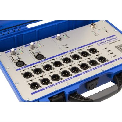AudioPress Box stageboks 2 line/mic og 1 USB-c in - 16 XLR og 4 USB-c out, 20 timers batteridrift
