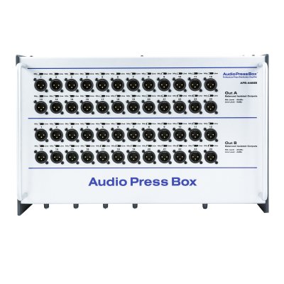 AudioPressBox audiosplitter 4 in og 48 mic/line out