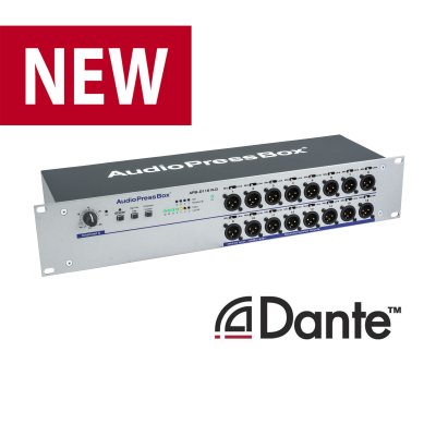 AudioPressBox expander boks 1 line + Dante in og 
