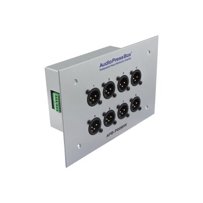 AudioPressBox Passiv stageboks til indbygning, 1 Line In, 8 MIC Out