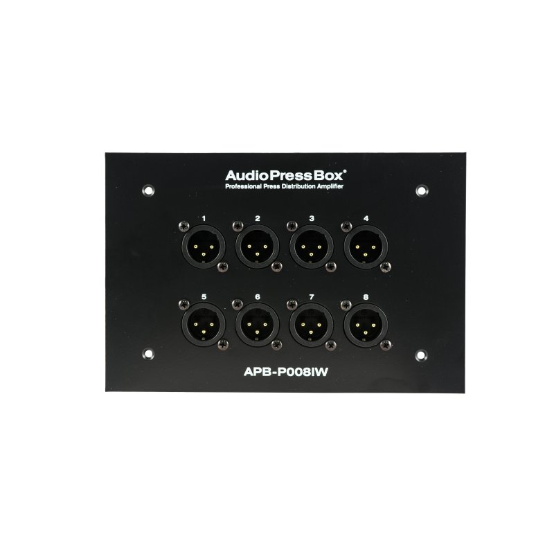 AudioPressBox Passiv stageboks til indbygning, 1 Line In, 8 MIC Out