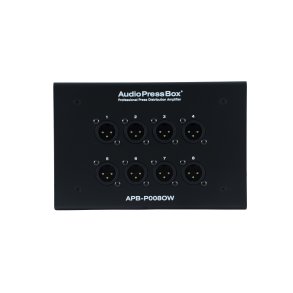 AudioPressBox Passiv vgmonteret stageboks, 1 Line In, 8 MIC Out