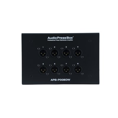 AudioPressBox Passiv vgmonteret stageboks, 1 Line In, 8 MIC Out