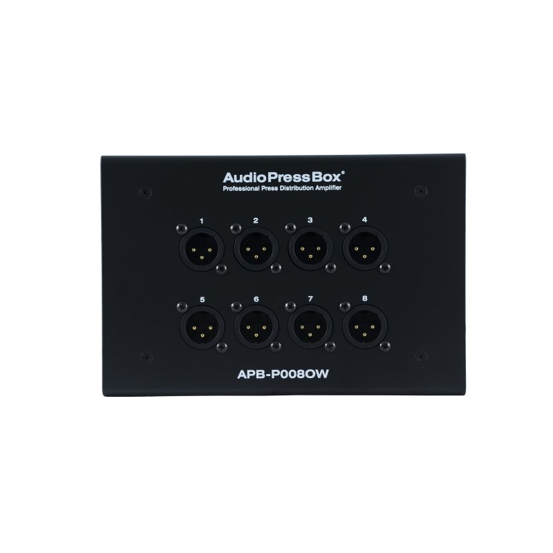 AudioPressBox Passiv vgmonteret stageboks, 1 Line In, 8 MIC Out