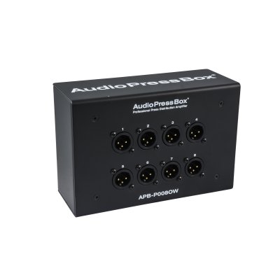 AudioPressBox Passiv vgmonteret stageboks, 1 Line In, 8 MIC Out