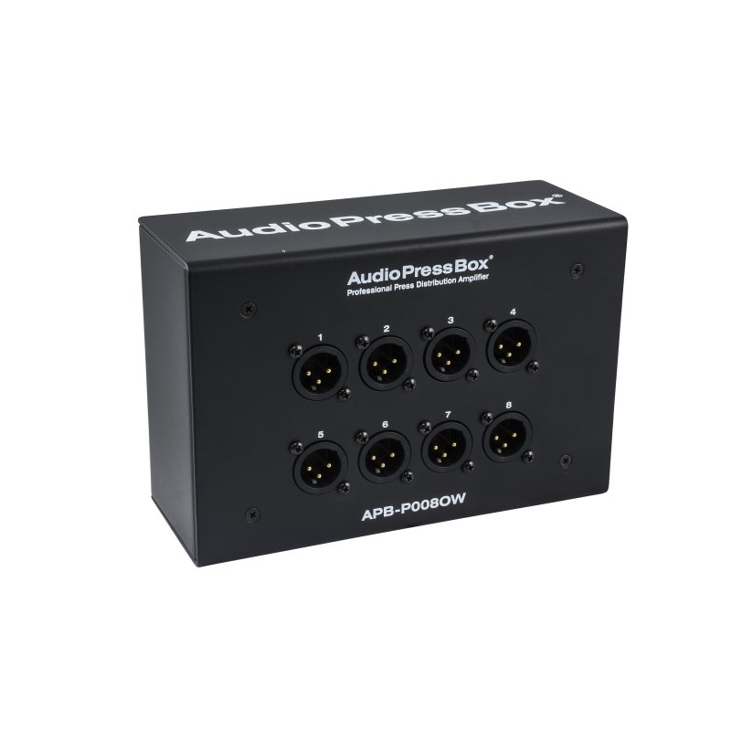 AudioPressBox Passiv vgmonteret stageboks, 1 Line In, 8 MIC Out