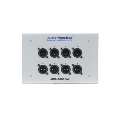 AudioPressBox Passiv vgmonteret stageboks, 1 Line In, 8 MIC Out